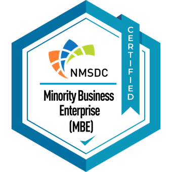 NMSDC certified MBE certification badge