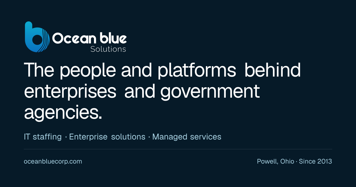 Oracle Apex & Forms Developer – Remote, PA, Harrisburg, PA | Oceanblue ...